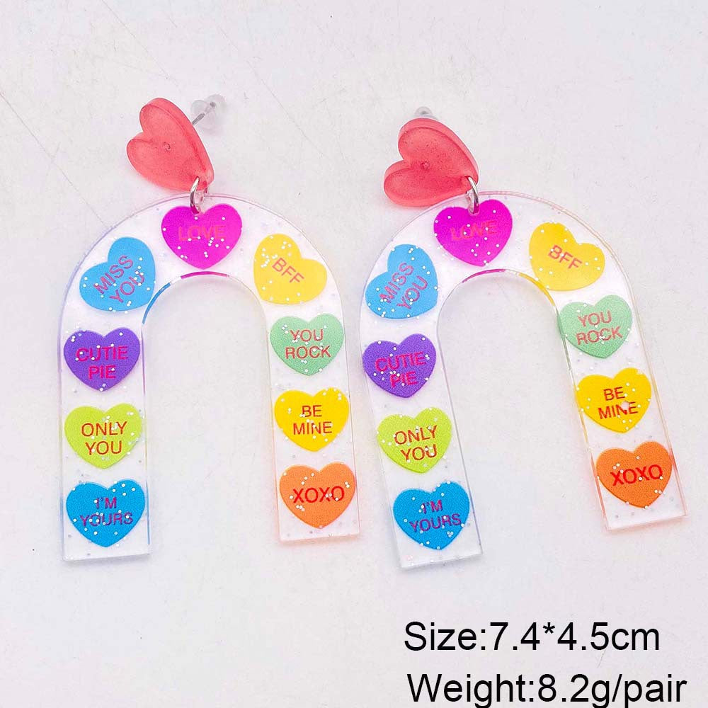 Wholesale Bohemian Painted Three-dimensional Butterfly Acrylic Earrings ACC-ES-CY009