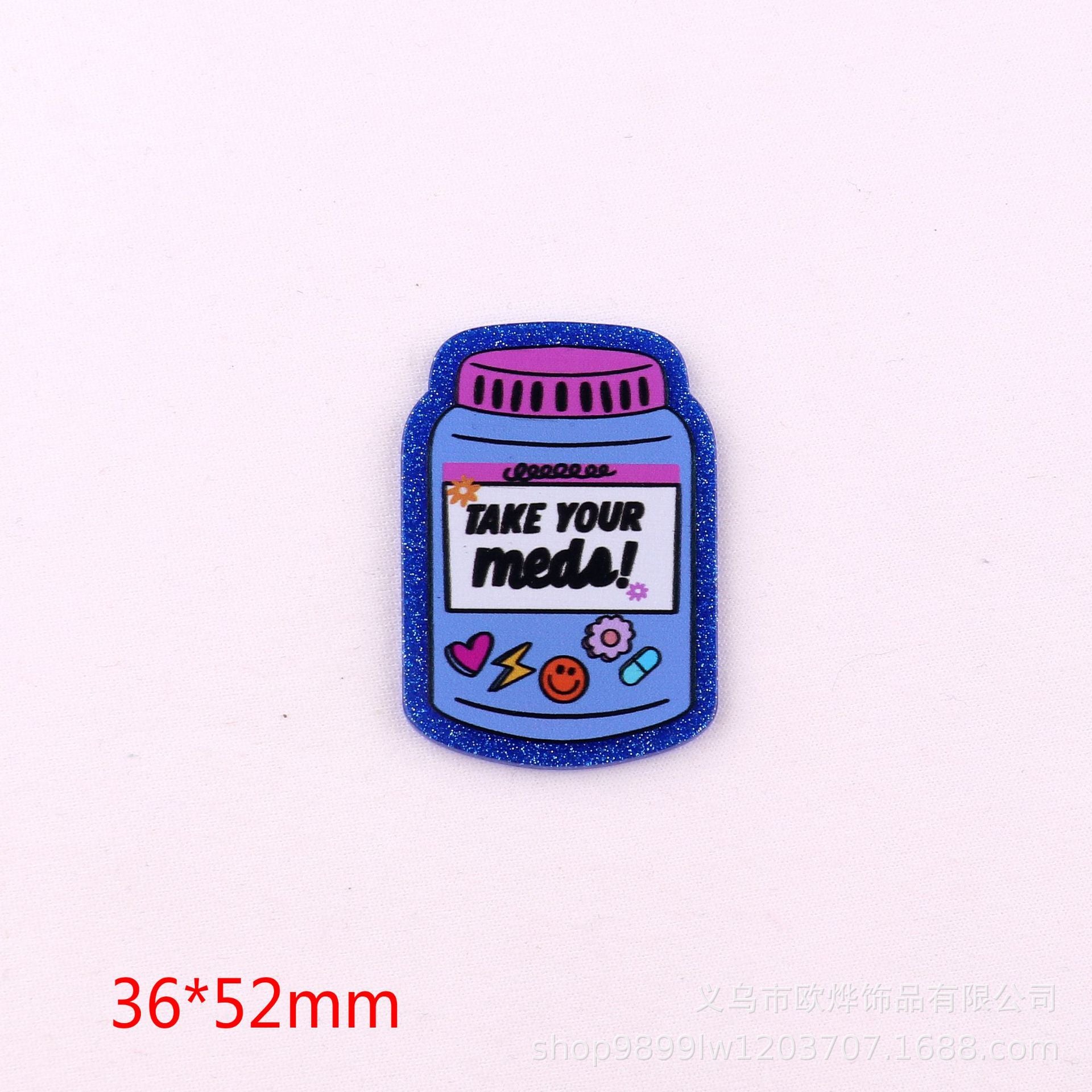 Wholesale 10pcs DIY Flatback Cartoon Christmas Acrylic Flatback Badge Scroll Retractable Keychain DIY Accessories ACC-FK-OuYe004