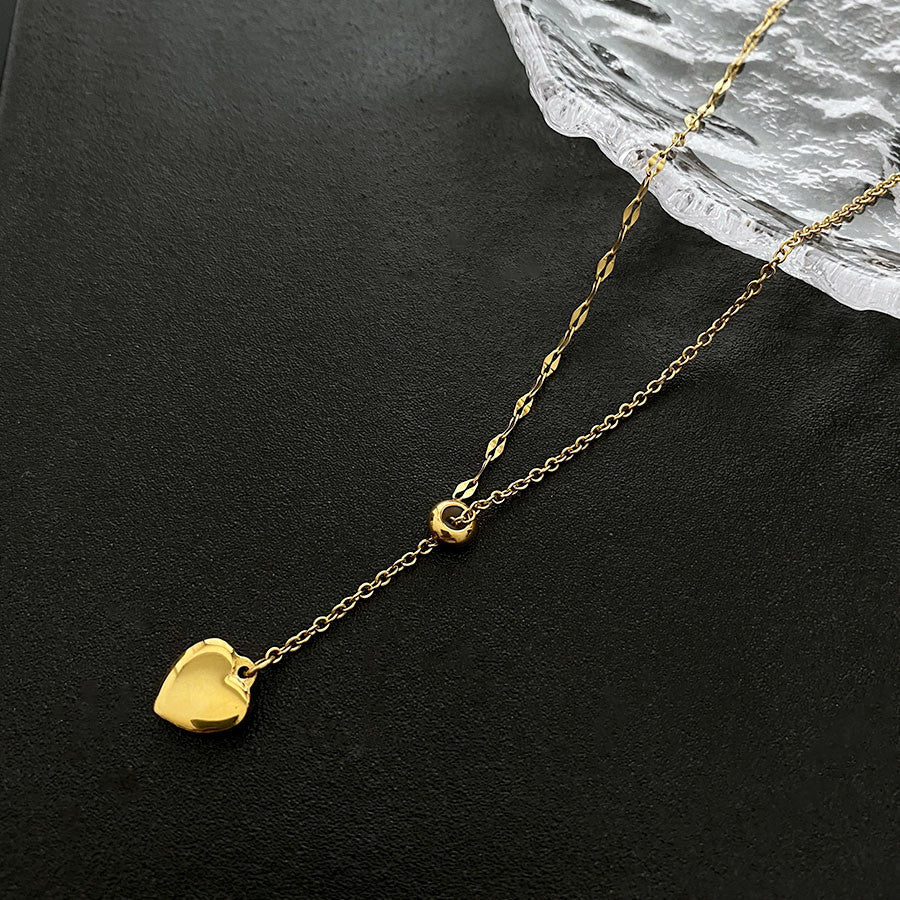 Wholesale Titanium Steel Necklace Rose Necklace ACC-NE-Yuxi016