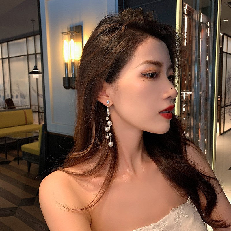 Wholesale Long Tassel Earrings 925 Silver Needle Earrings ACC-ES-Yixin003