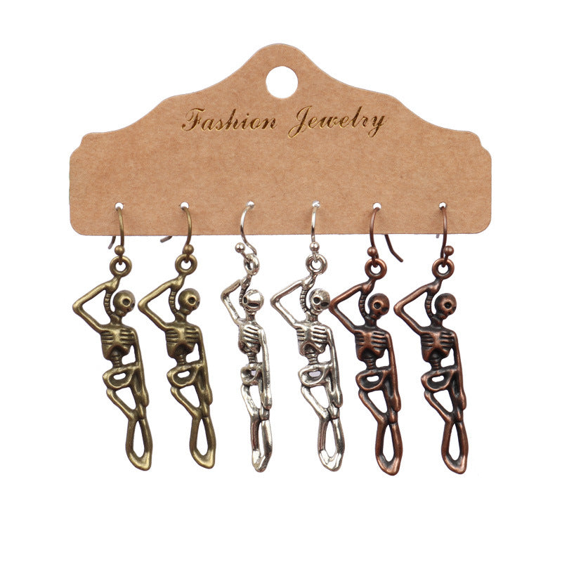 Wholesale Halloween  Suit Combination Couple Earrings Jewelry