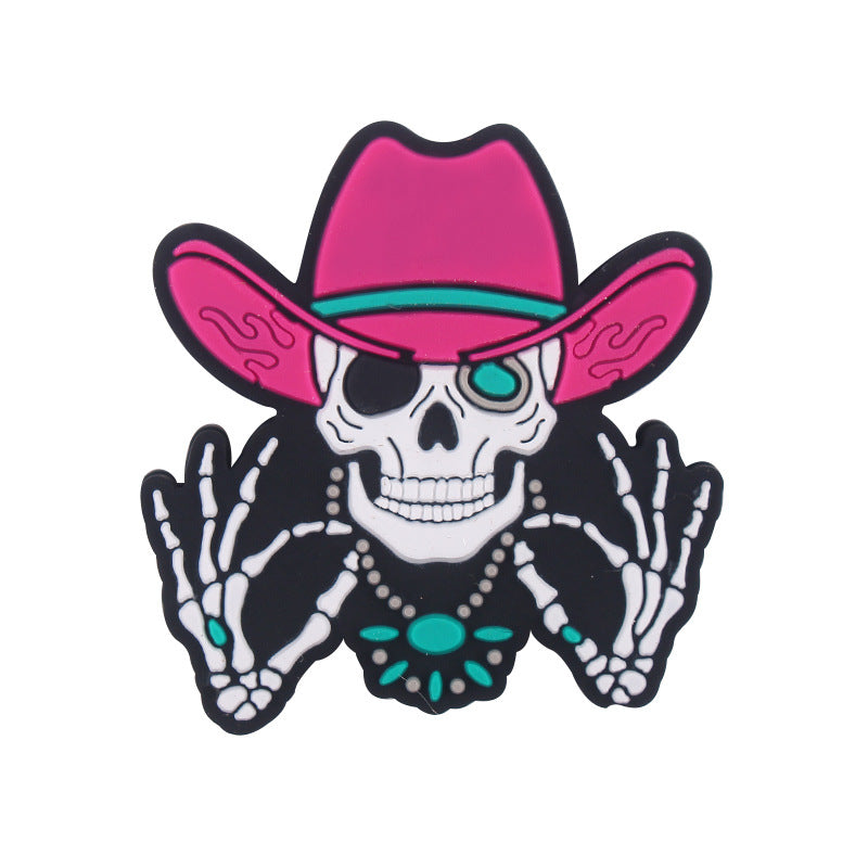 Wholesale 5pcs Halloween Skeleton Silicone Beads Focal Beads DIY Bead Accessories ACC-BDS-GuangTian043