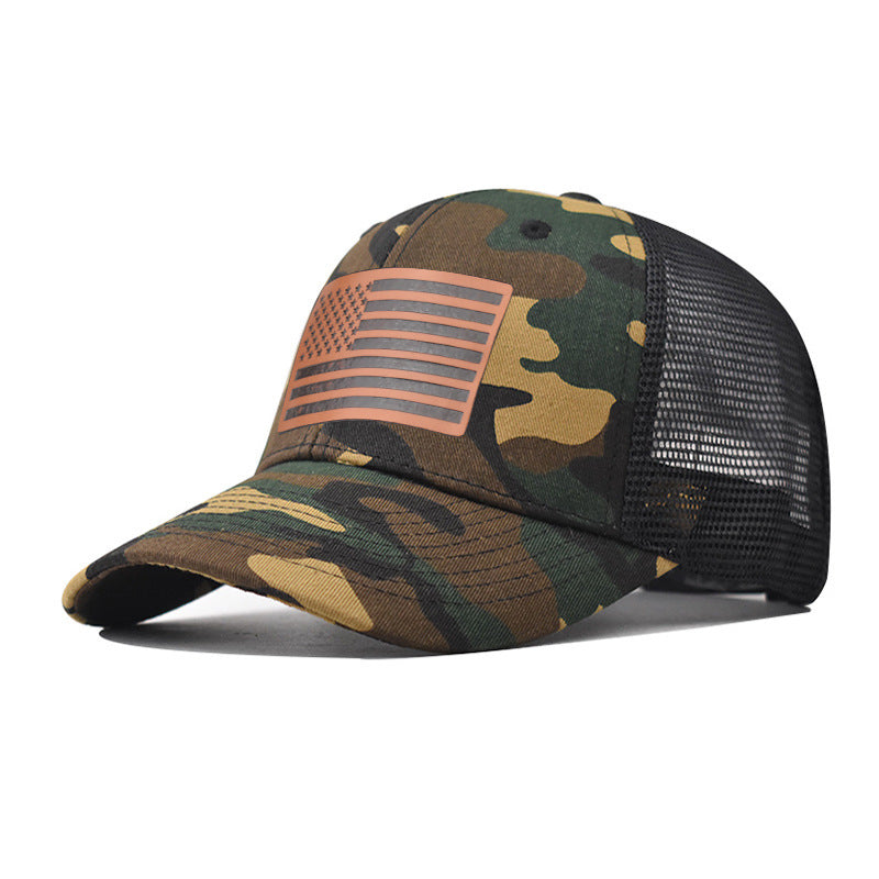 Wholesale American Flag Independence Day Baseball Cap Adjustable Breathable Oxford Lined Outdoor Hat For Adults