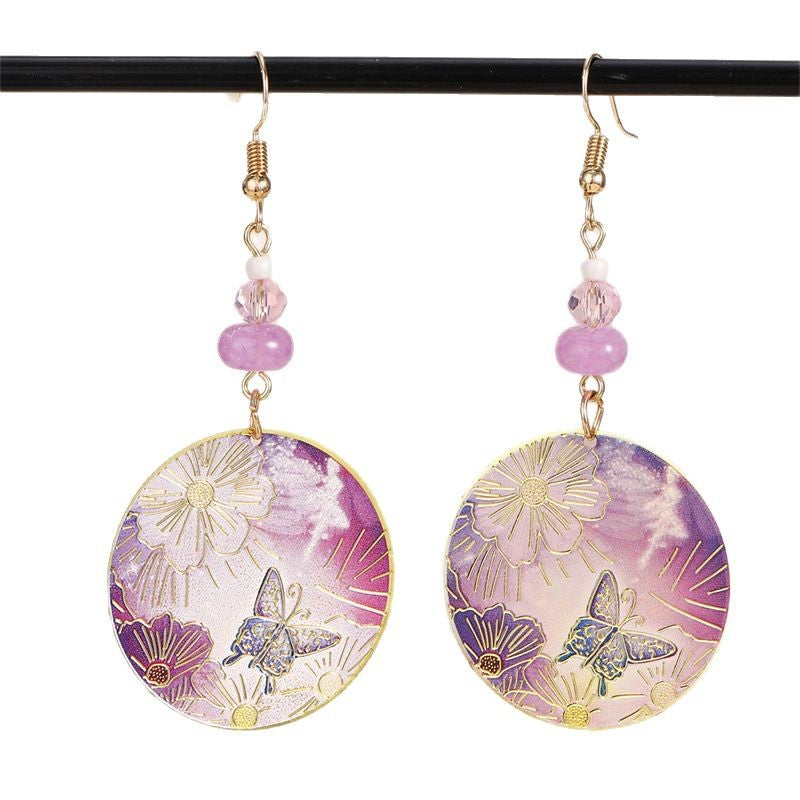 Wholesale  Flower Round Women's Earrings