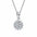 Wholesale s925 silver sunflower moissanite necklace