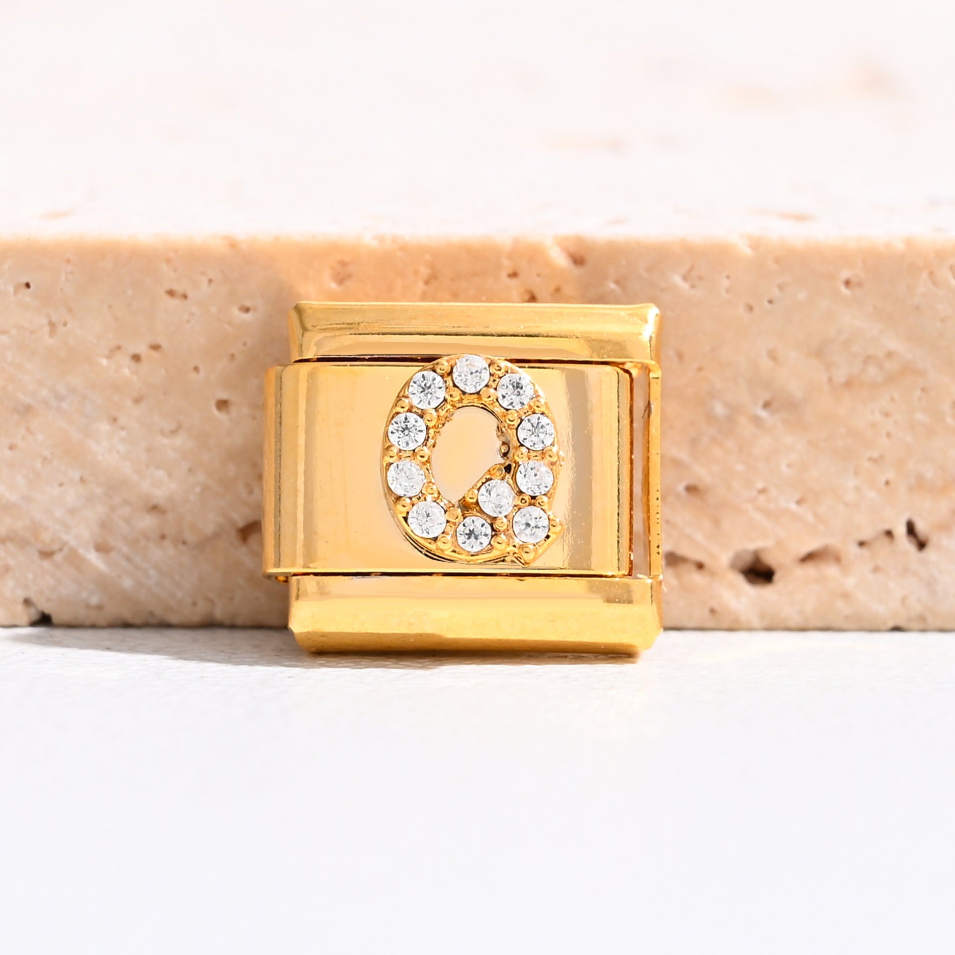 Wholesale 9mm Italian Charm Starter Bracelets DIY Letter Stainless Steel Composable Bracelet