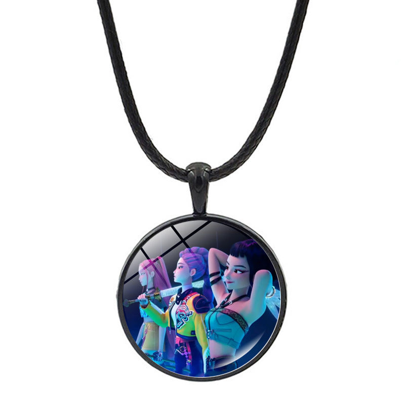 Wholesale K-POP Anime Necklace Sweater Chain