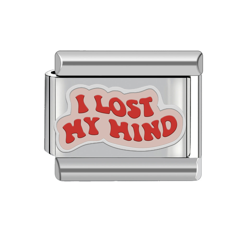 Wholesale 9mm Italian Charm Starter Bracelets DIY square Single Section Creative Stainless Steel Composable Bracelet