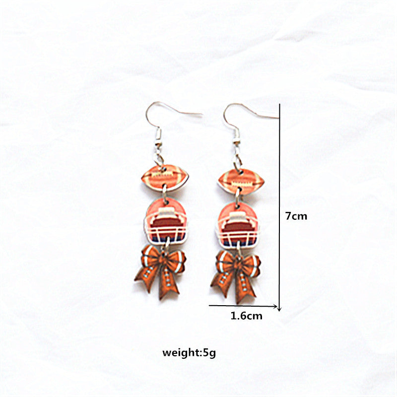 Wholesale sports series earrings