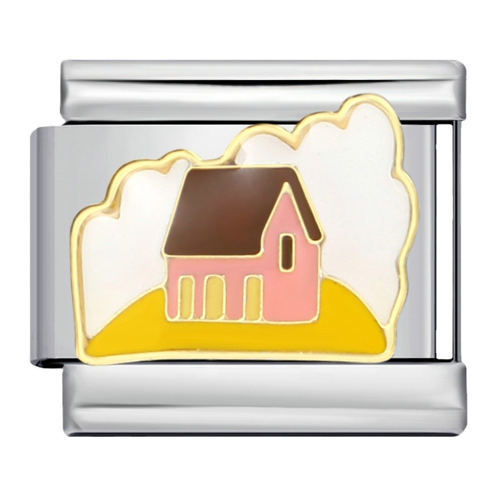 Wholesale 5pcs Italian Charm Bracelet 9mm DIY Splicing Cute Creative Stainless Steel Composable Bracelet