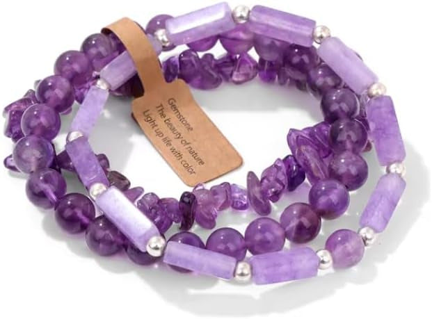 Wholesale Amethyst Square Stone Bracelet