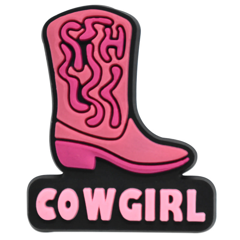 Wholesale Random 100pcs Pink Denim Series Shoes Accessories Shoes Charms ACC-SC-RYY051