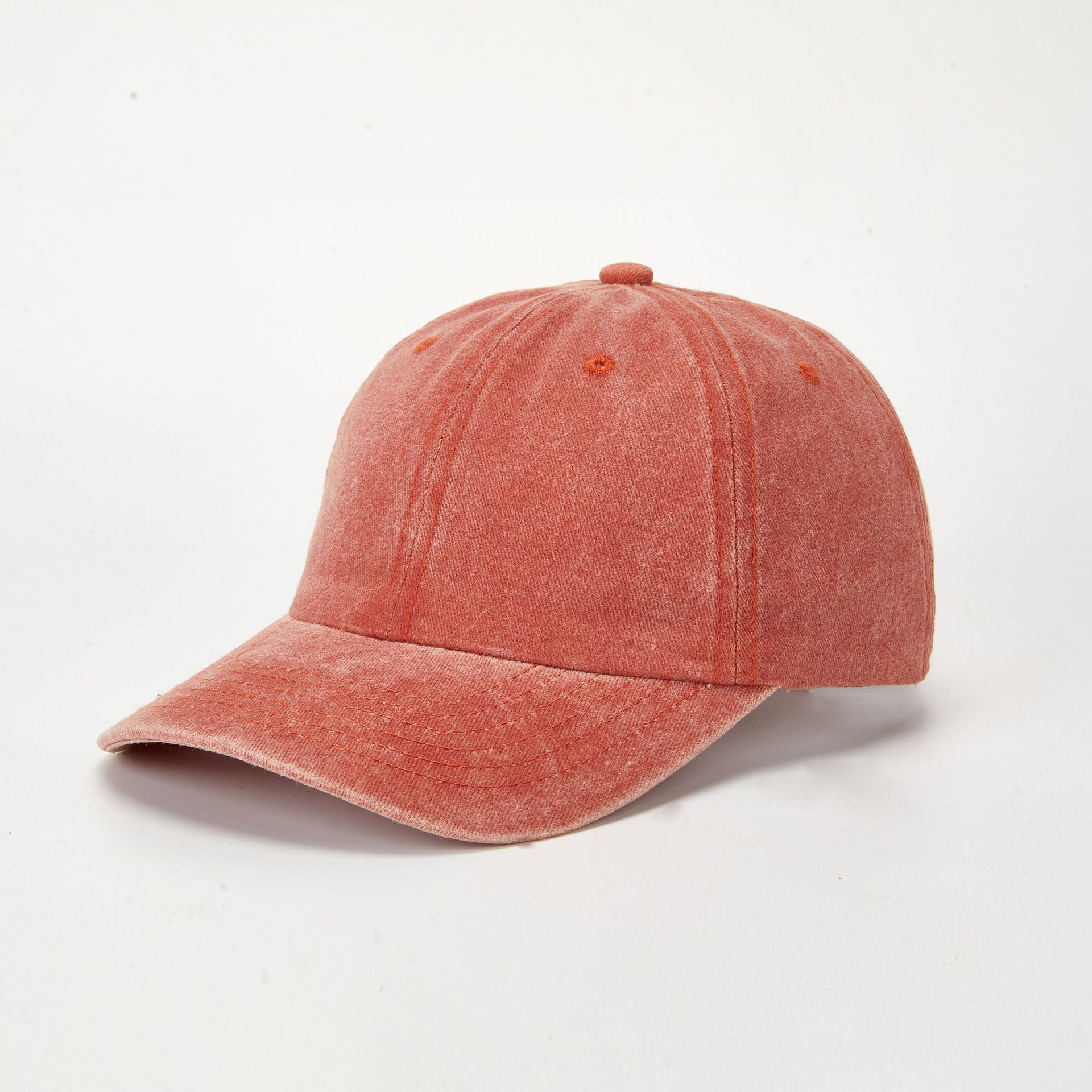 Wholesale Retro Washed Baseball Cap Women S Solid Color Adjustable Distressed Cap Fashion Accessory