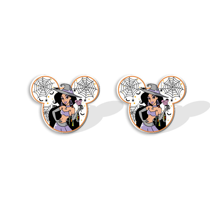 Wholesale Halloween Pumpkin Spider Earrings ACCVIP-ES-XiangLian025