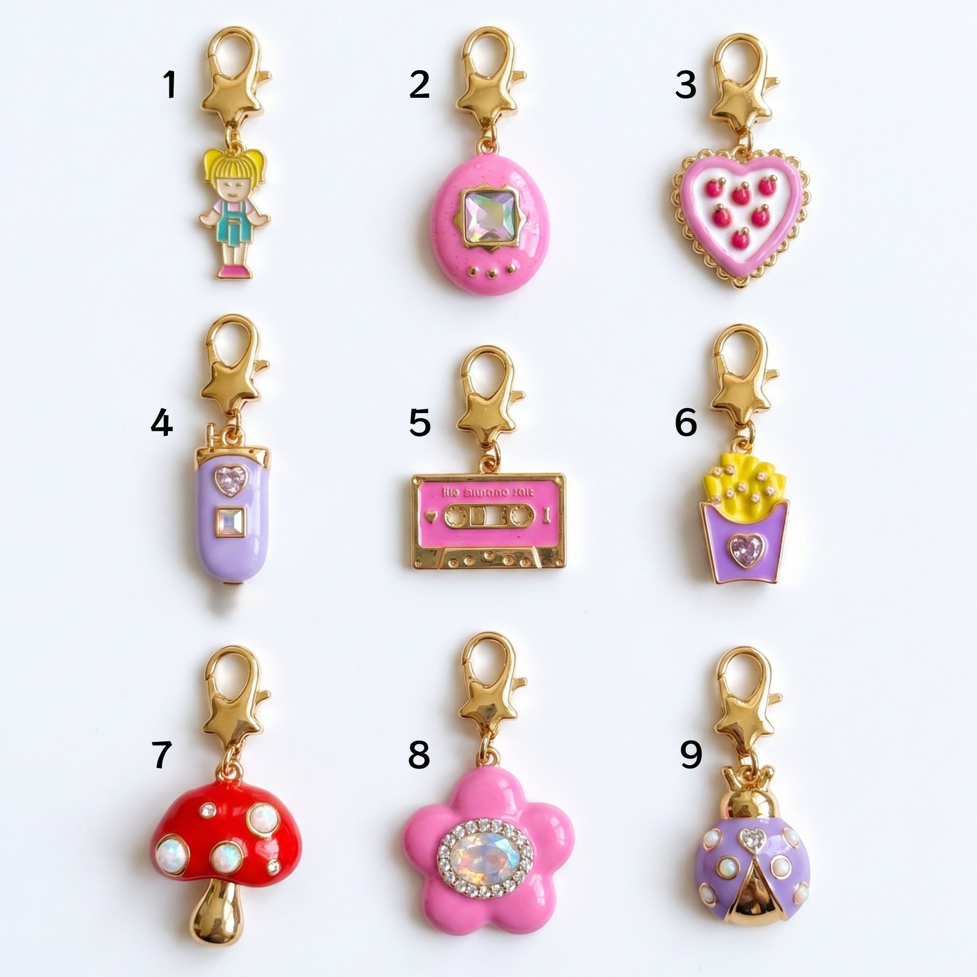 Wholesale Animal Kingdom Cartoon Heart Pendant Rabbit Deer Lamb Squirrel 18K Gold Plated Copper Chic Fashion Accessory For Resale Or Gift