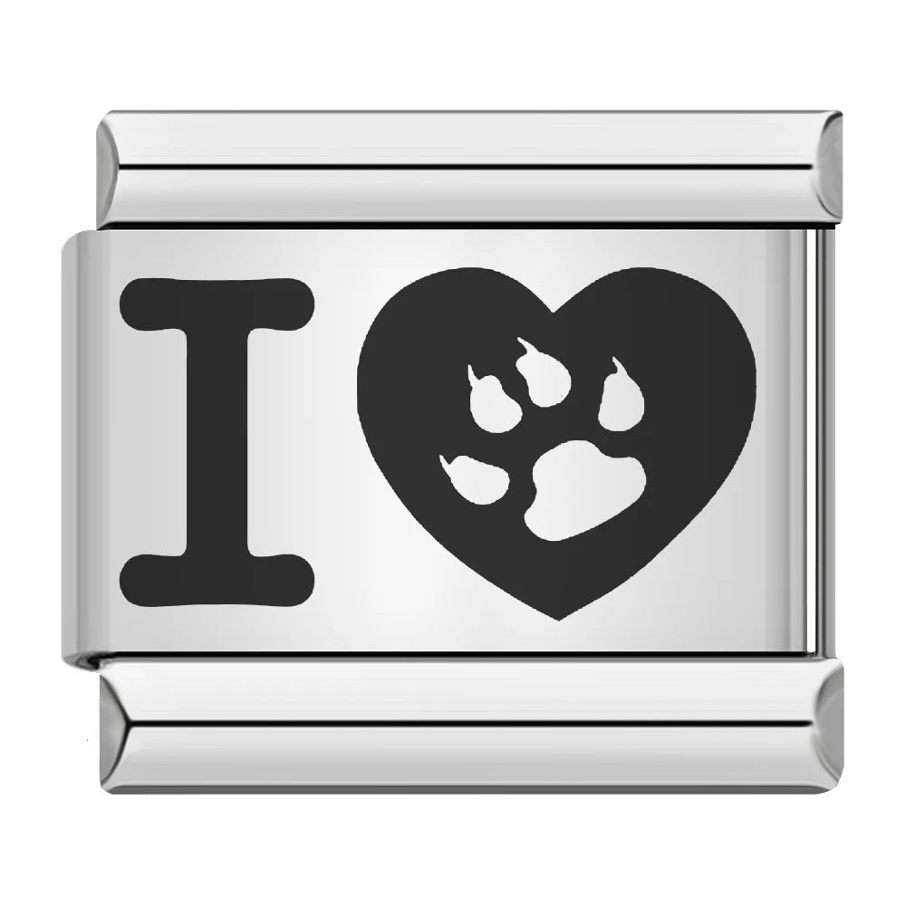 Wholesale 9mm Italian Charm Starter Bracelets DIY Laser Single Section Creative Stainless Steel Composable Bracelet