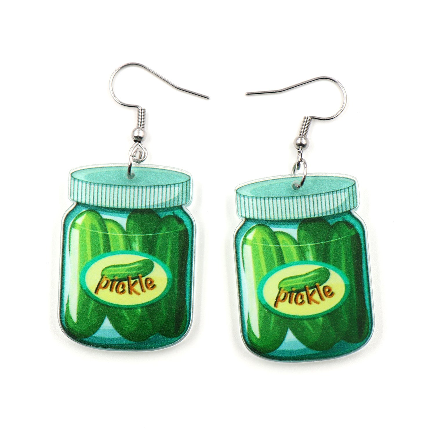 Wholesale  transparent acrylic vegetable cucumber earrings