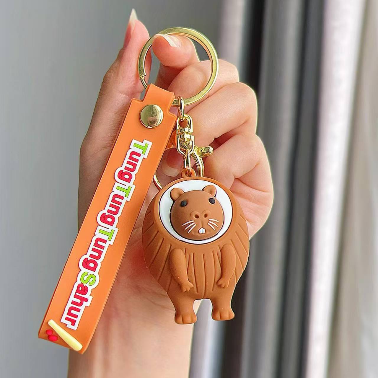 Wholesale Shanhaijing Keychain Gum Stick Shark Marine Life Hanging Silicone Frog Hanging Keychains