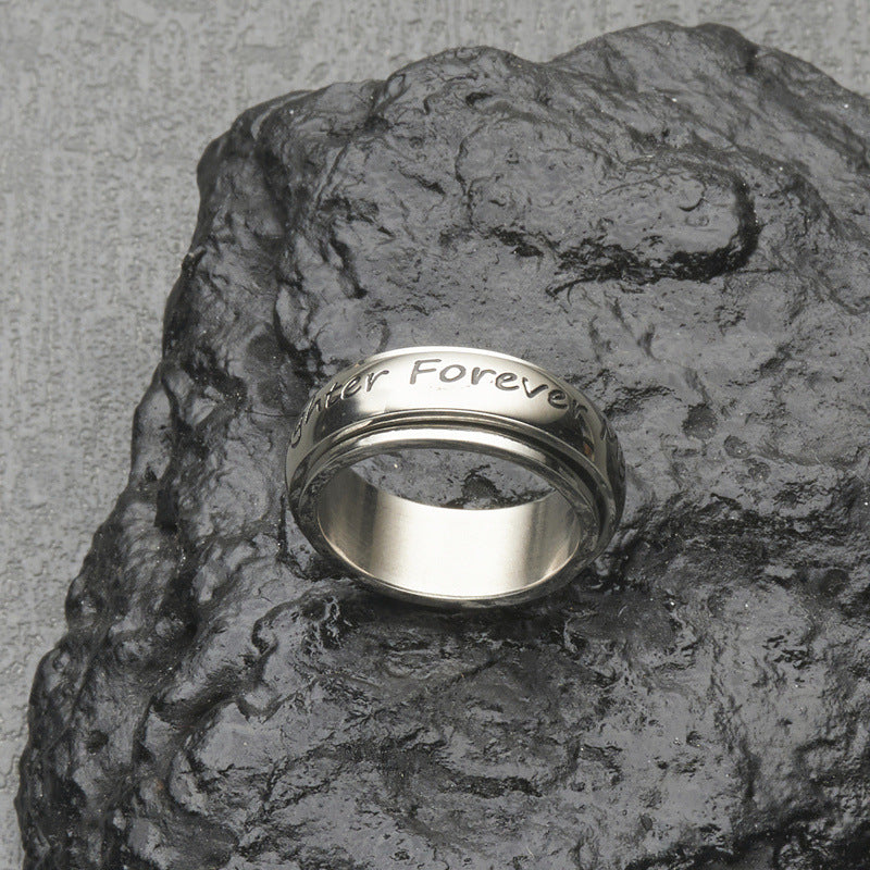 Wholesale Stainless Steel Mom Daughter Ring