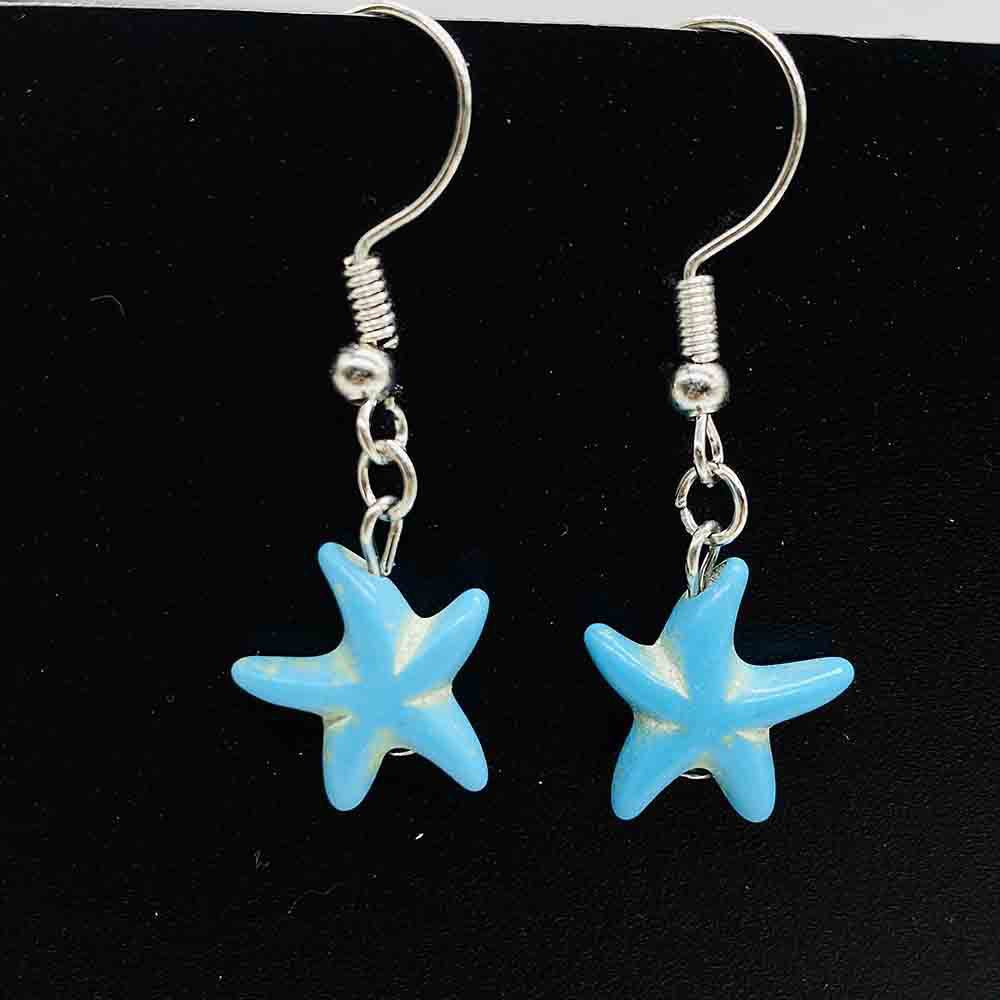 Wholesale Bohemian Style Turquoise Love Earrings
