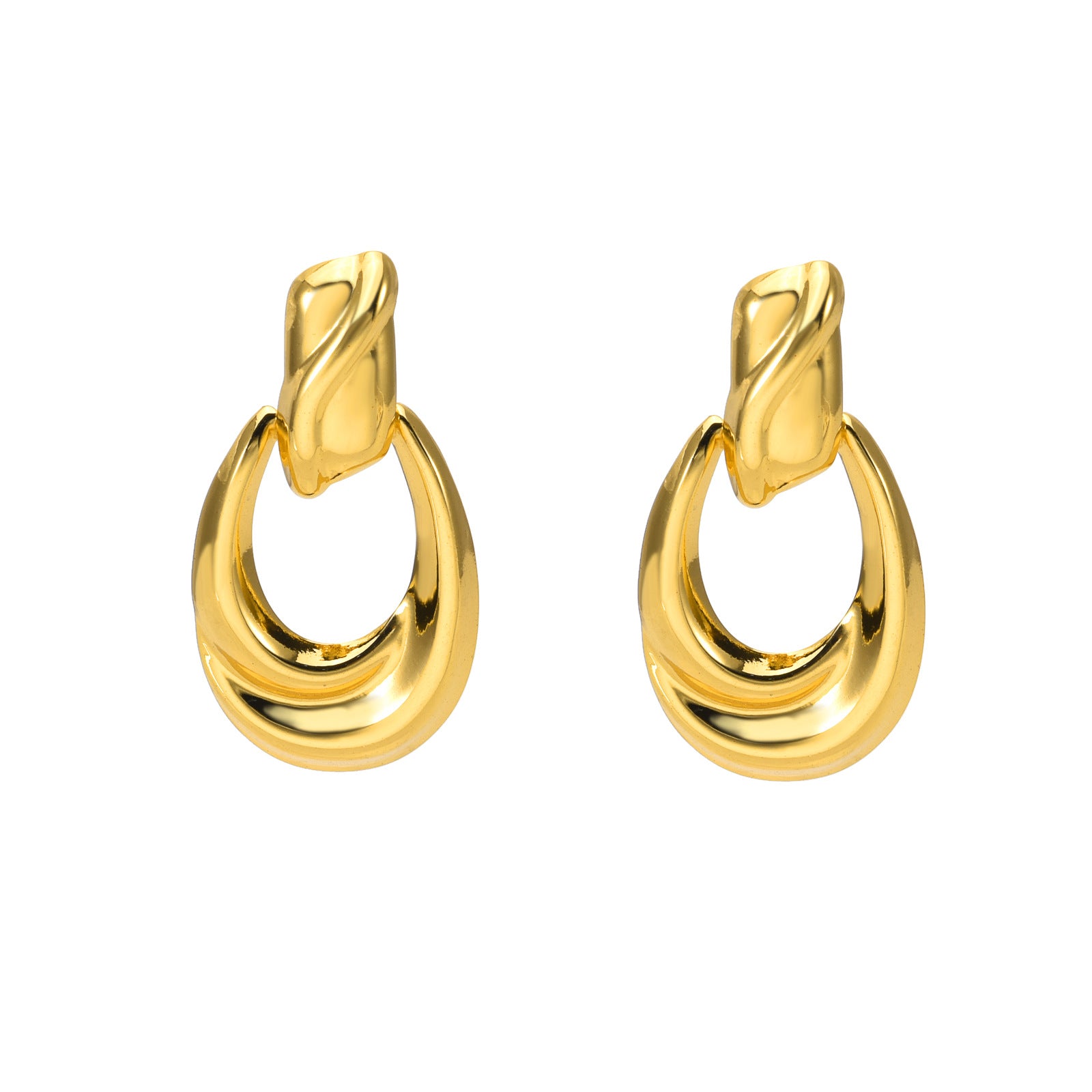 Wholesale Stainless steel gold earrings