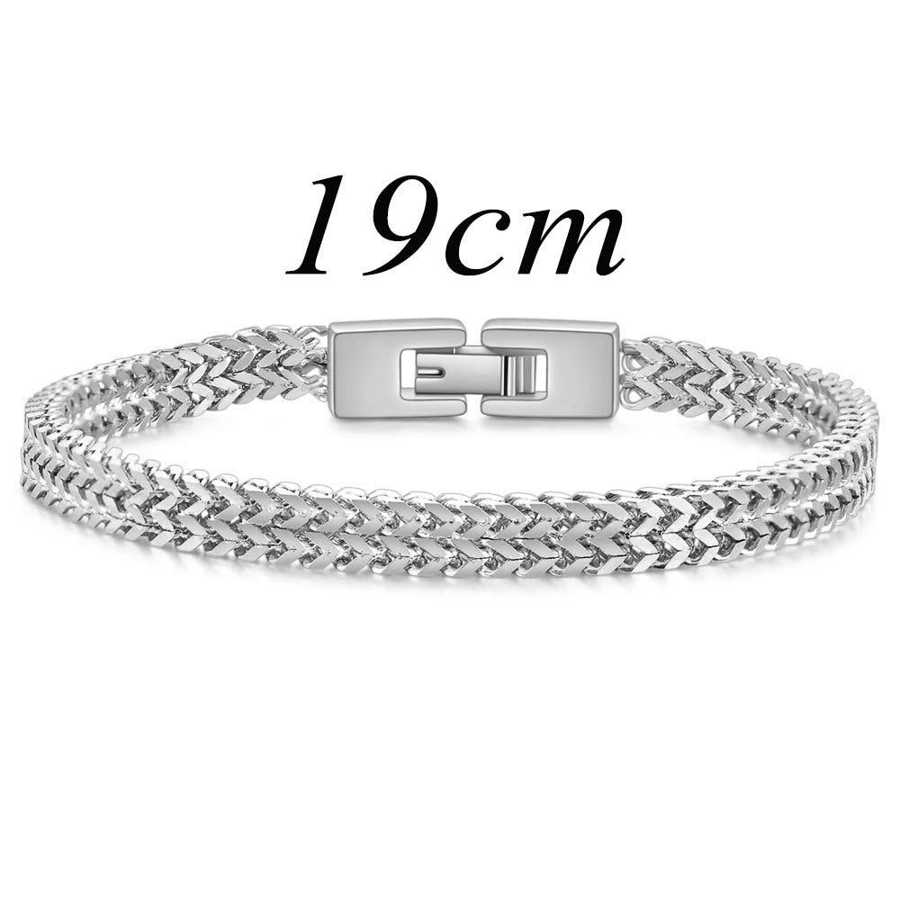 Wholesale Stainless Steel 6MM Keel Snake Chain Bracelet for Men Titanium Steel Bracelet Men's Bracelets ACC-BT-ZhongZhe005