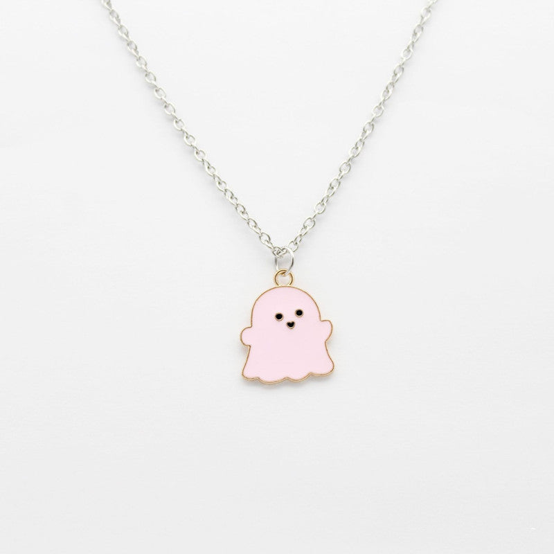 Wholesale Copper Cartoon Ghost Pendant Necklace  Fashion Accessory