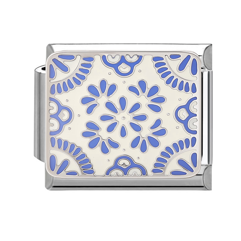 Wholesale 9mm Italian Charm Starter Bracelets DIY square Single Section Creative Stainless Steel Composable Bracelet