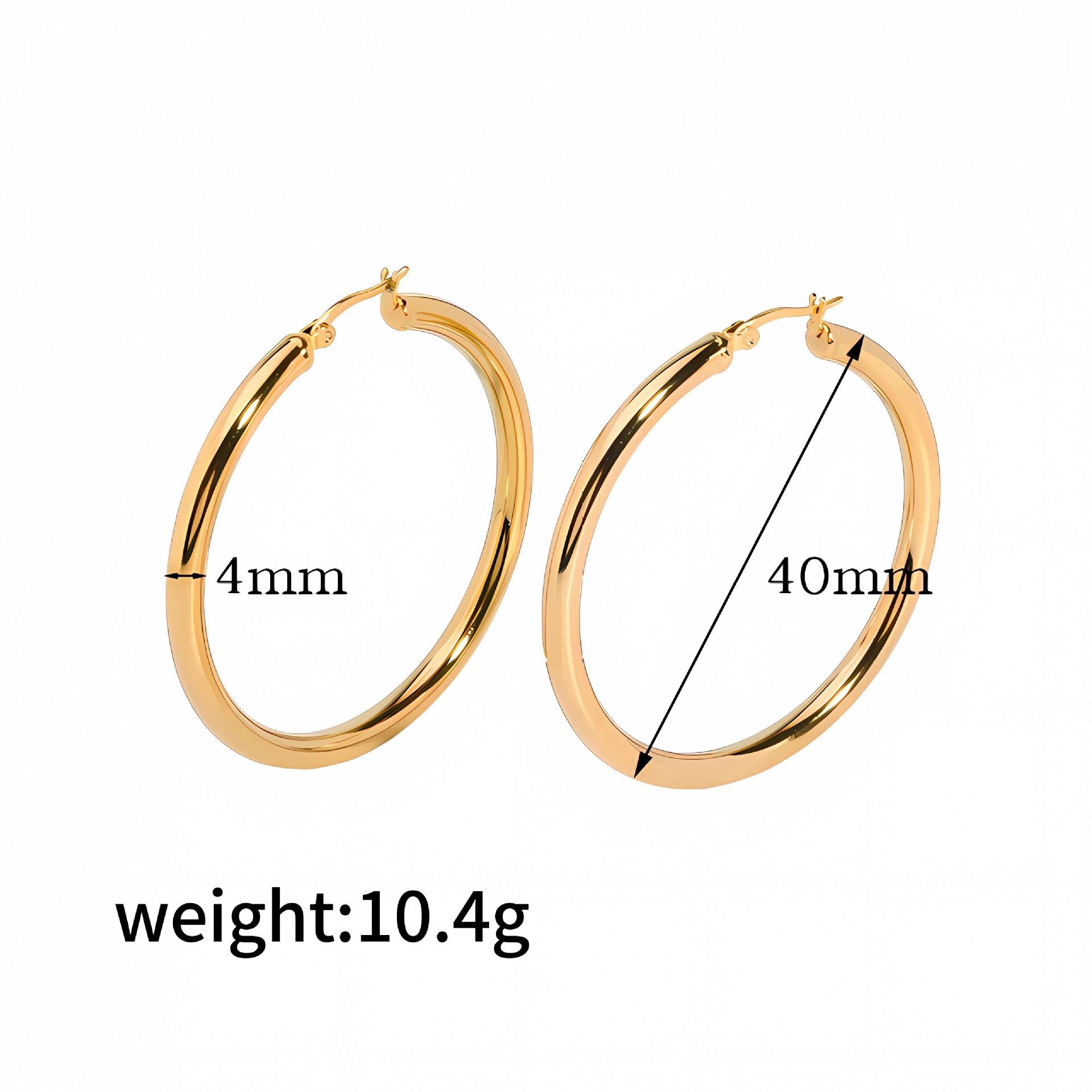 Wholesale 18K Gold Stainless Steel Circle Hollow Earrings ACC-ES-LiQuan010