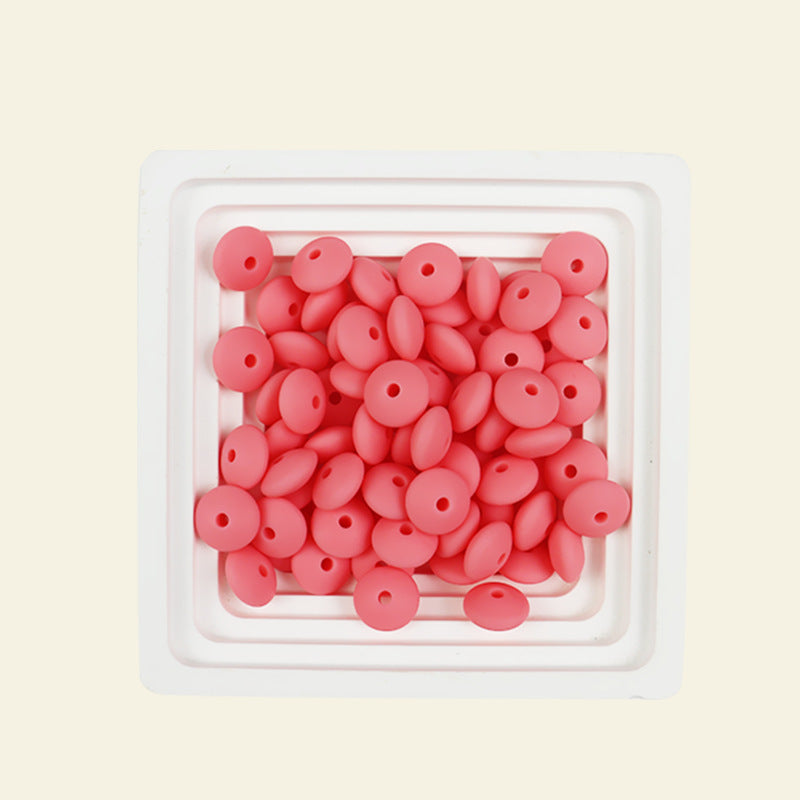 Wholesale 100pcs Abacus Beads 12mm Silicone Flat Beads DIY for Beadable ACC-BDS-JIaHao002