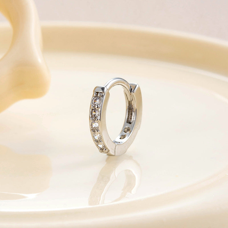 Wholesale Single Diamond Earrings Zircon Pendant Earrings ACC-ES-HengSen002