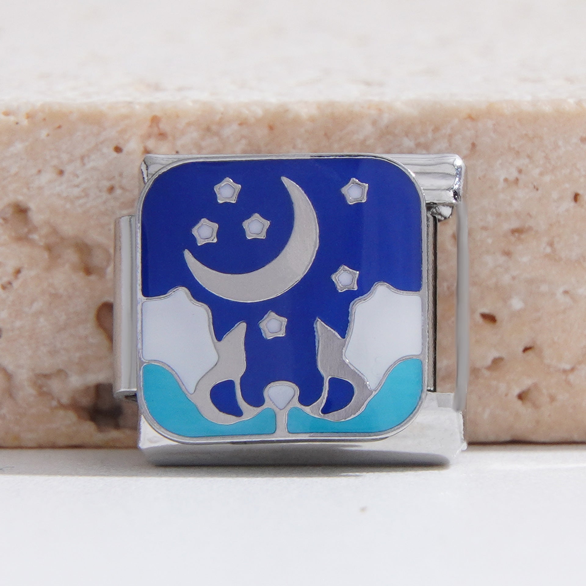 Wholesale Italian Charm Bracelet 9mm DIY Splicing Creative Pattern Stainless Steel Composable Bracelet