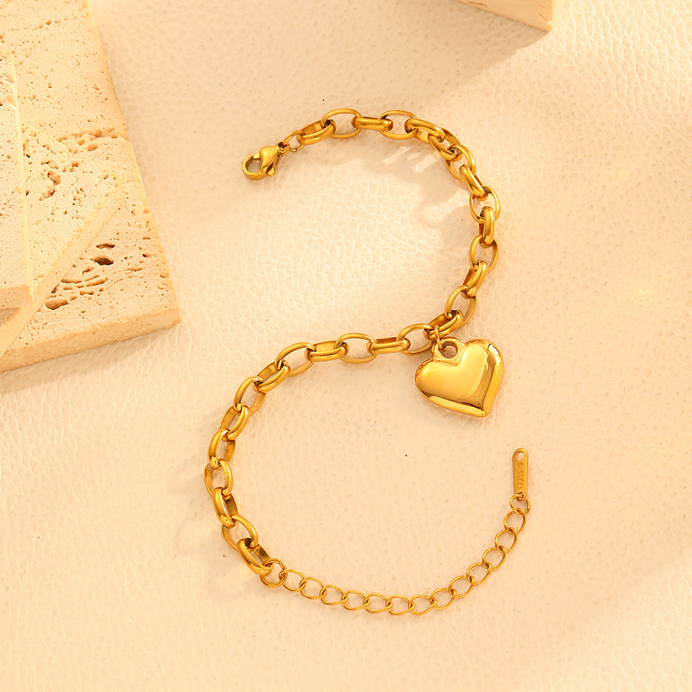 Wholesale Titanium Steel Bracelets Heart Bracelets