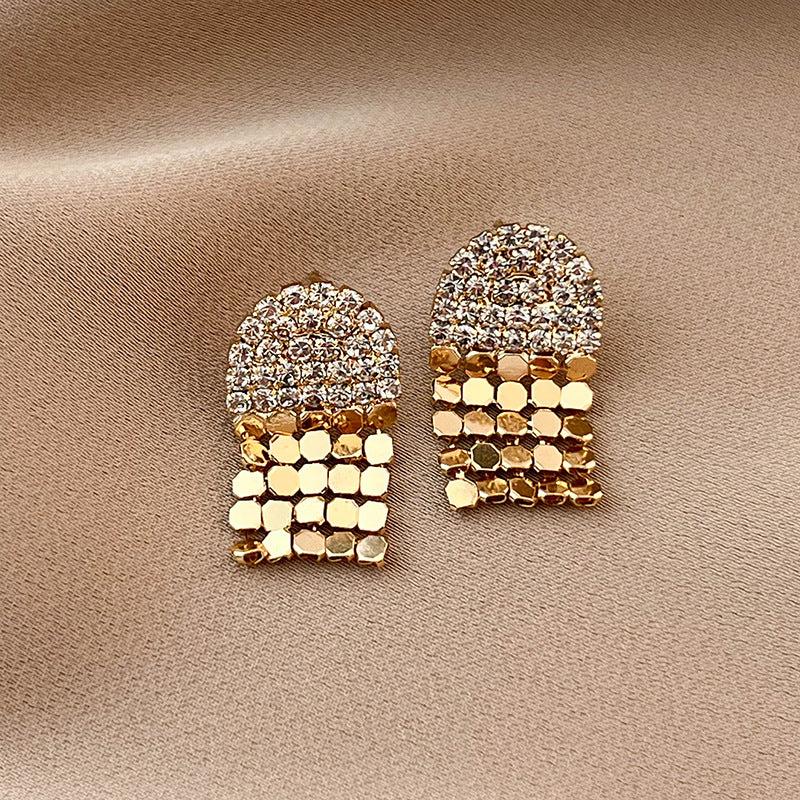 Wholesale Personalized Light Luxury Diamond Earrings ACC-ES-XiaoCheng004