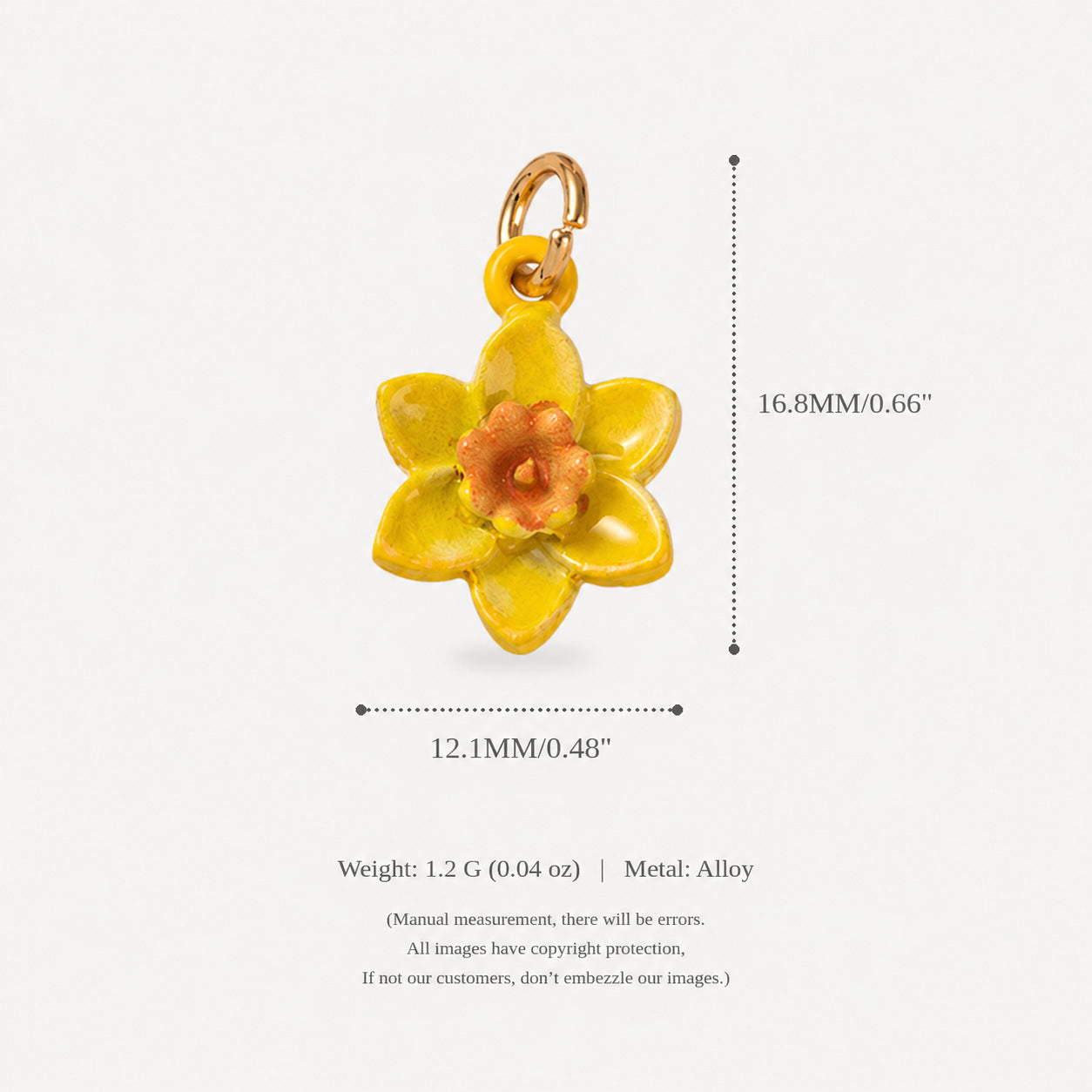 Wholesale Alloy Floral Pendant Charms 3D Lily DIY Necklace Jewelry Making Accessory Stylish Gift For Party Boutique Resale