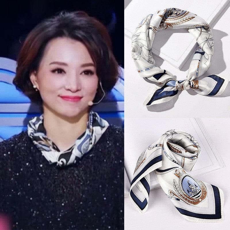 Wholesale  Silk f Women' s Autumn f f All-match Hair Band Fashion Small Square f