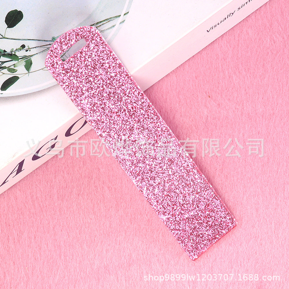 Wholesale 10PCS DIY Glitter Acrylic Bookmarks