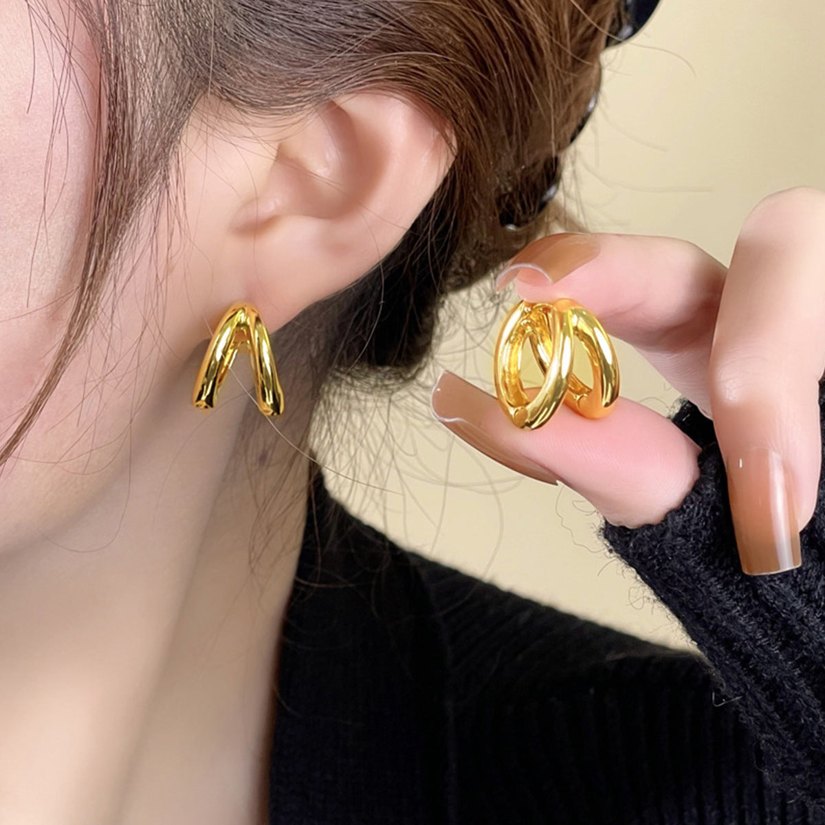 Wholesale Vintage Earring Hoops Shell Earrings ACC-ES-Yuchen007