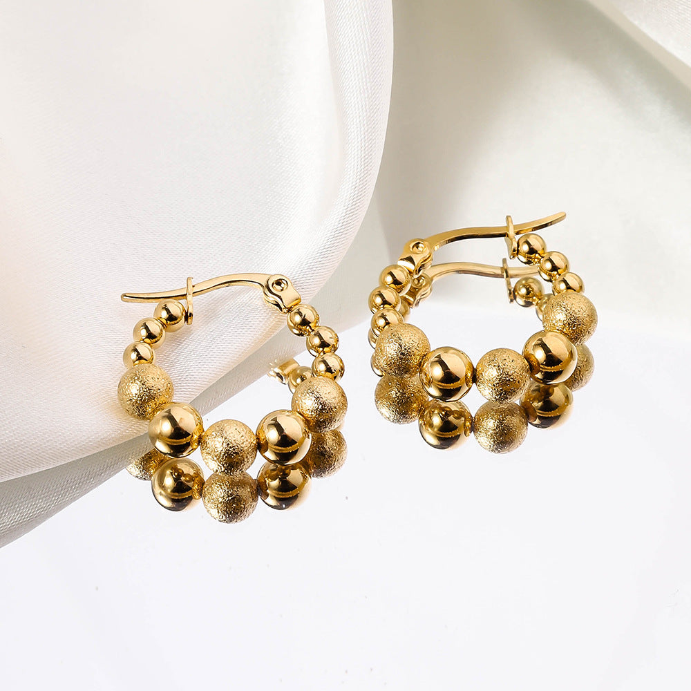 Wholesale Stainless Steel Geometric Irregular Shaped Earrings ACC-ES-RuiX010