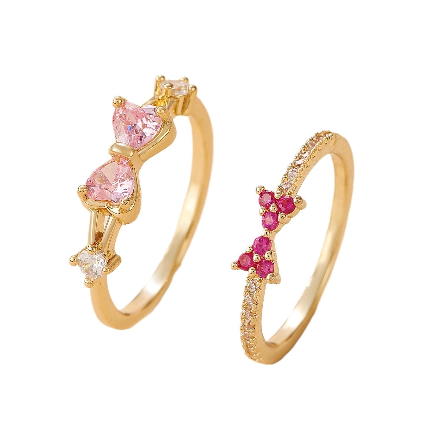 Wholesale gold   love zircon exquisite ring