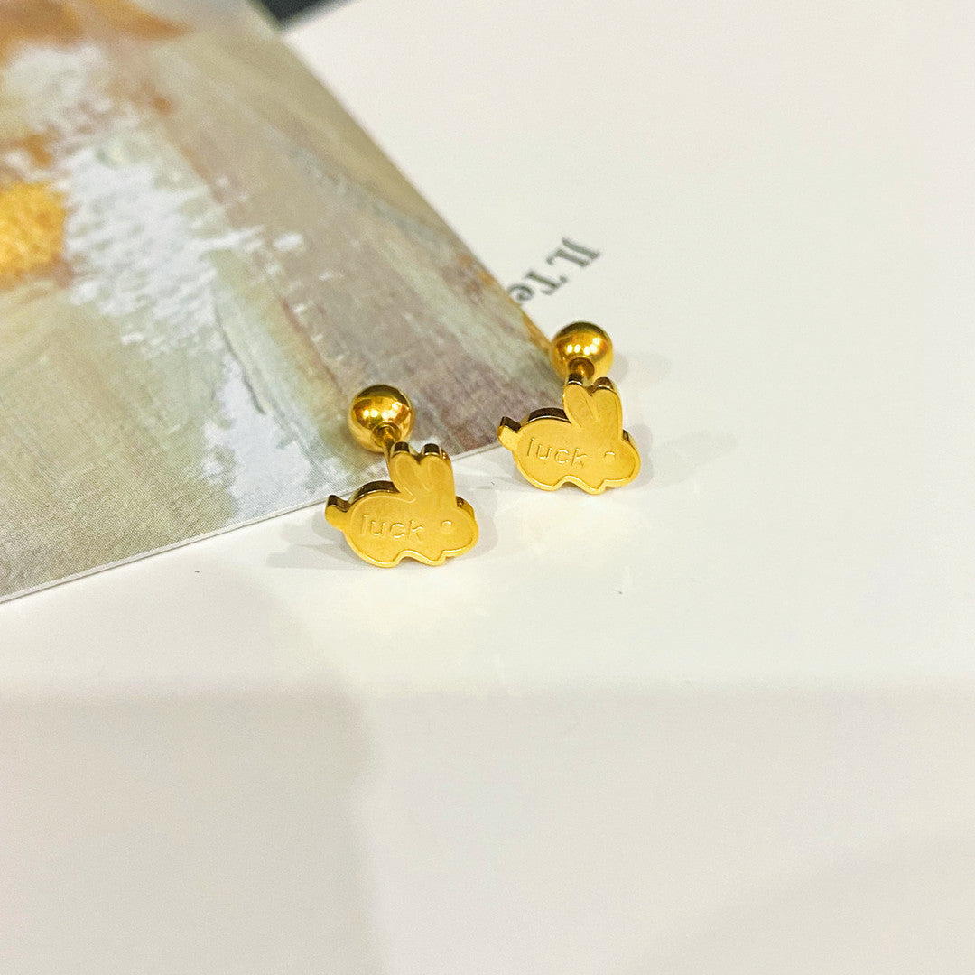 Wholesale Titanium Steel Animal Screw Earrings ACCVIP-ES-YZXW004