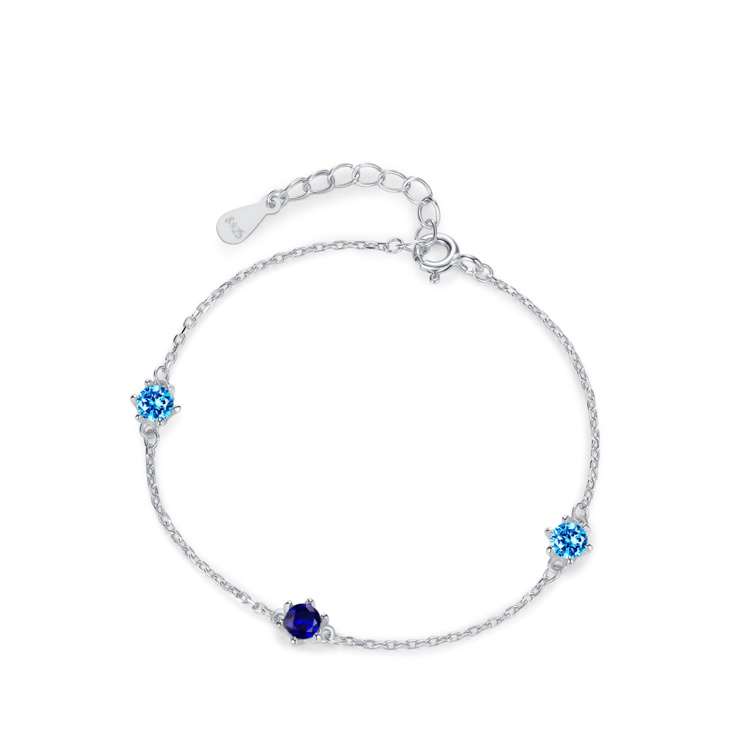 Wholesale  S925 Color Treasure Sterling Silver Bracelet