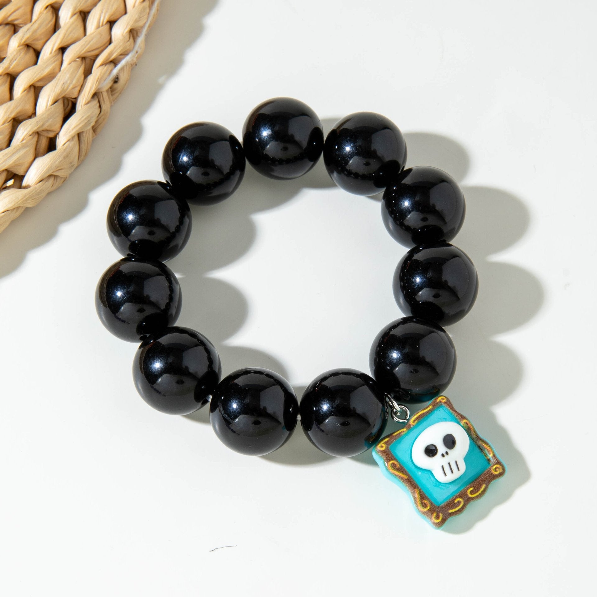 Wholesale  Funny Skull Rice Bead Bracelet Set