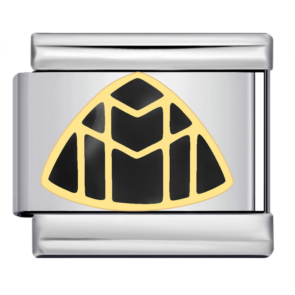 Wholesale 5pcs Italian Charm Bracelet 9mm DIY Splicing Car Logo Stainless Steel Composable Bracelet