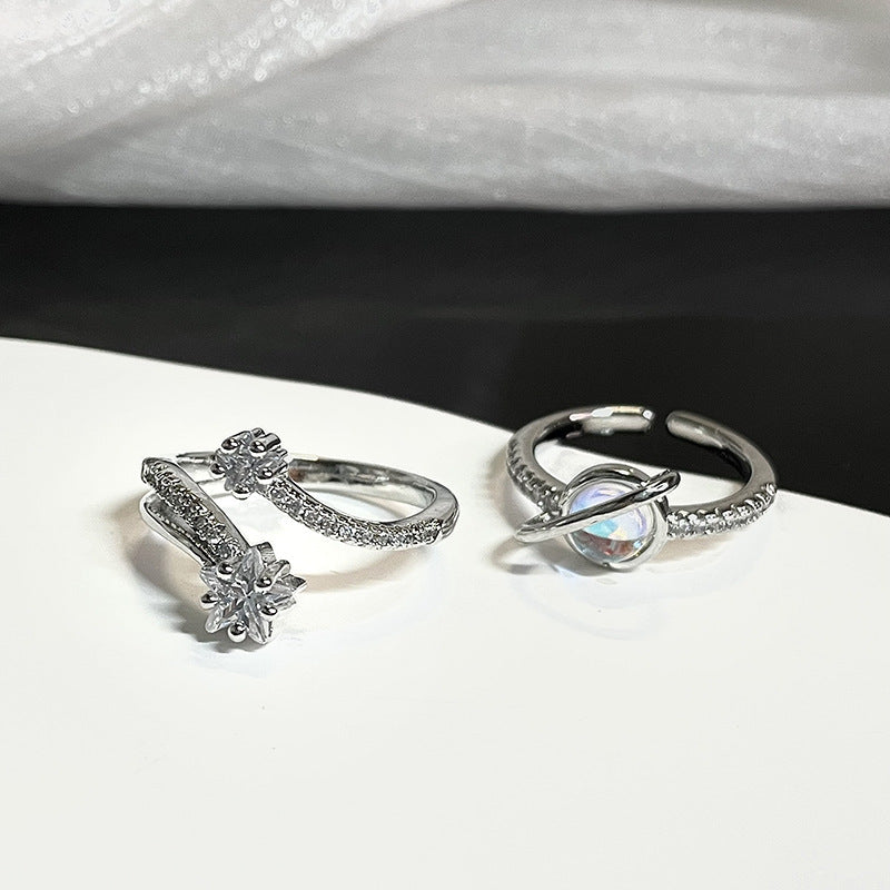 Wholesale  Open Adjustable Diamond Ring  Luxury Rings