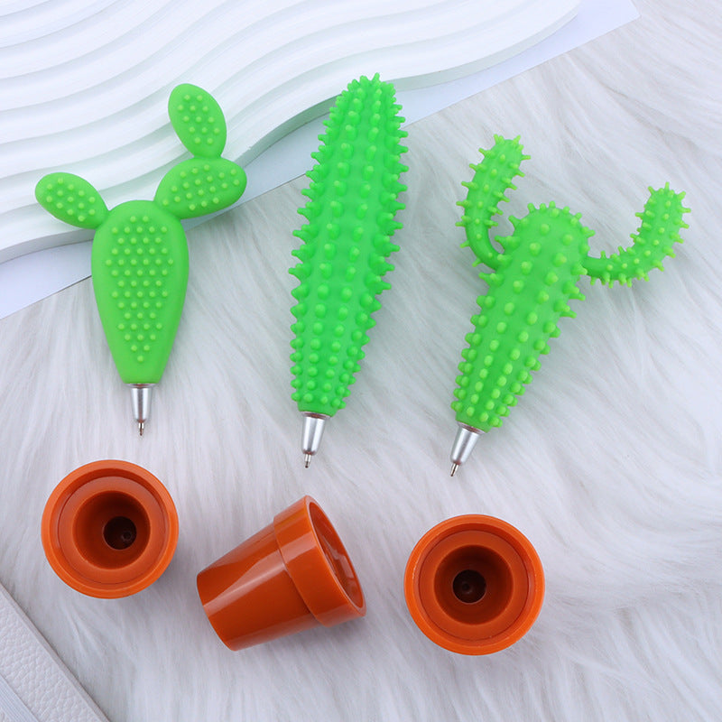Wholesale Cartoon cactus stationery ballpoint pen