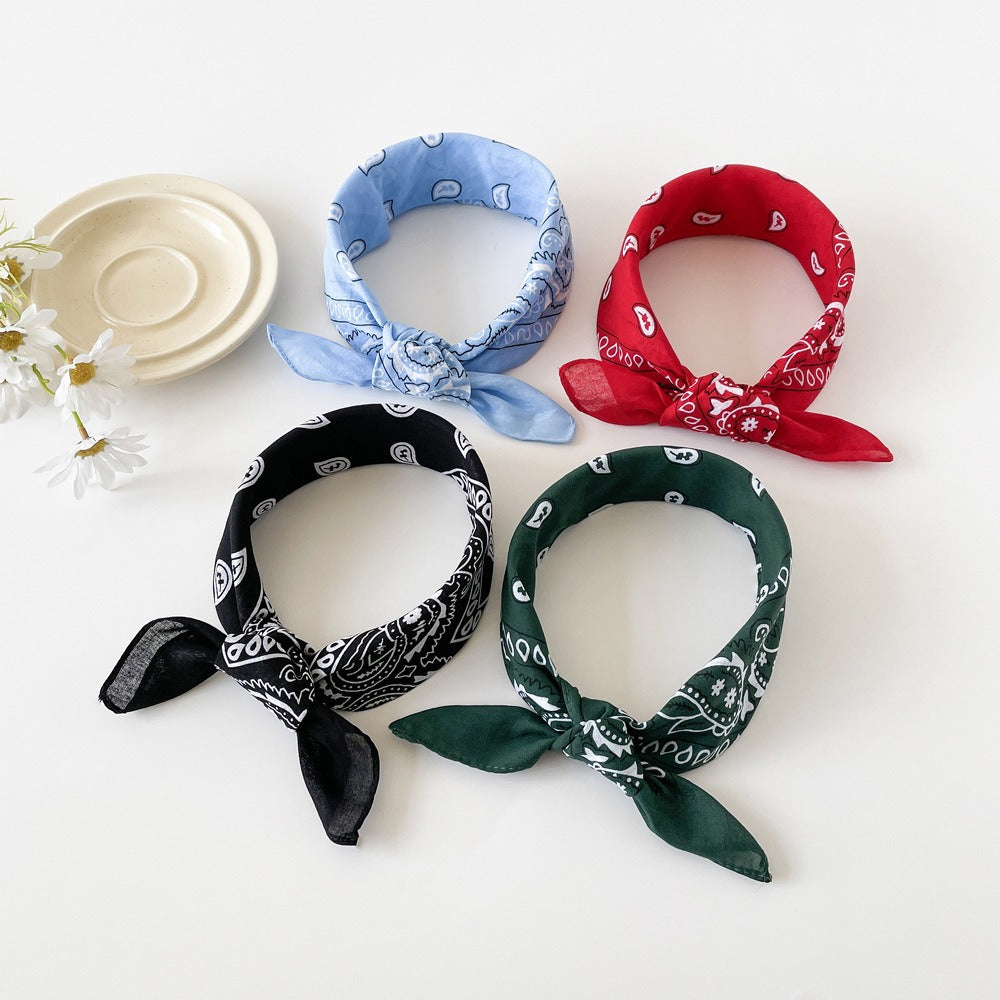 Wholesale cashew flower square silk scarf