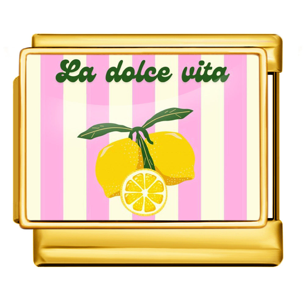 Wholesale Italian Charm Bracelet 9mm DIY  Image Printing  Creative Stainless Steel Composable Bracelet