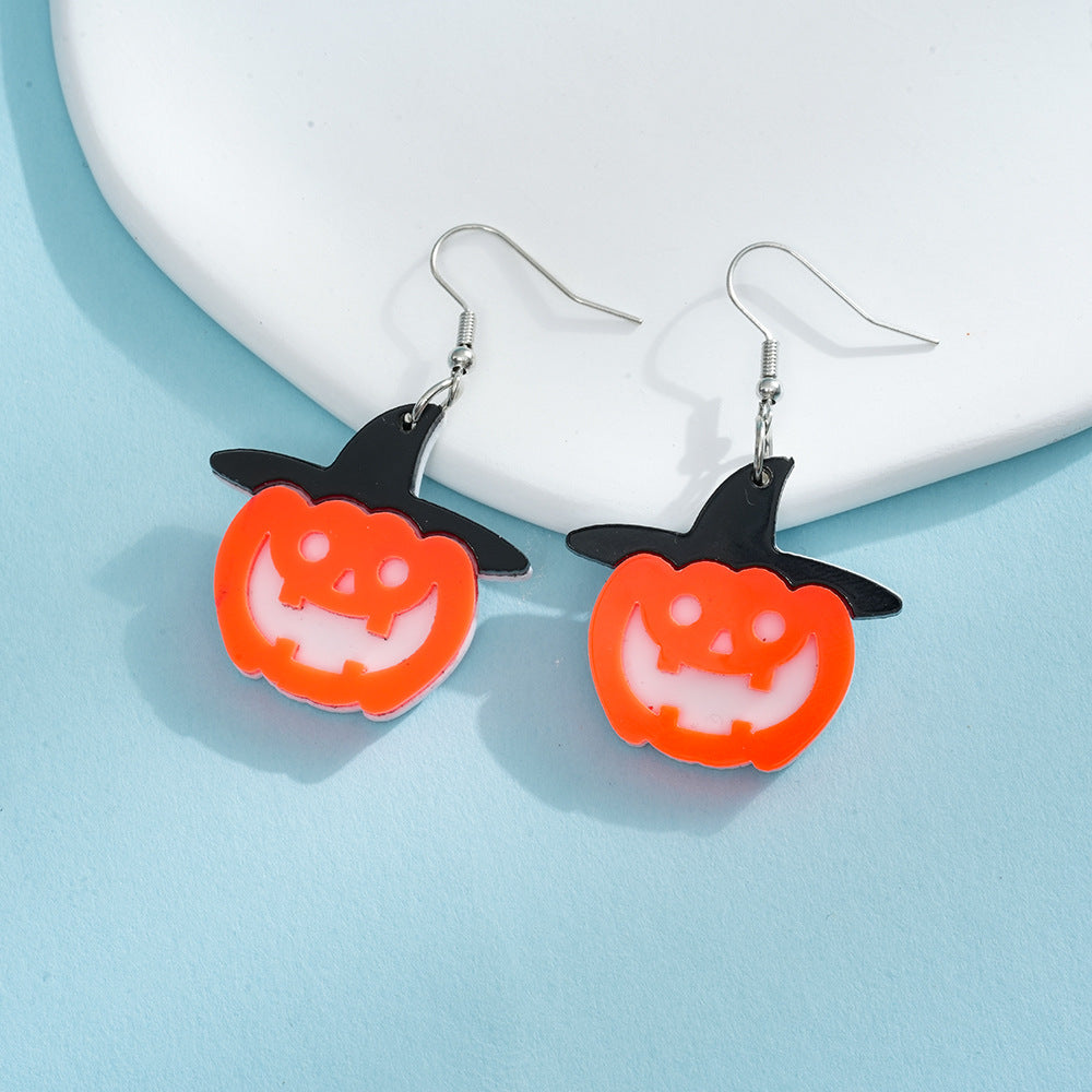 Wholesale Halloween  Hat Funny Acrylic Earrings