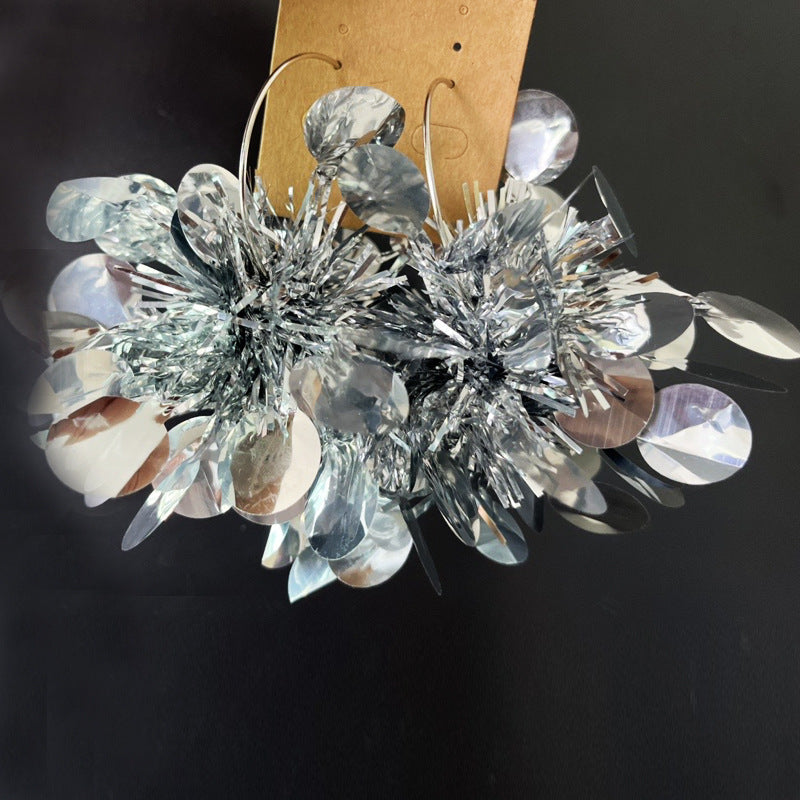 Wholesale 2 Pairs/pack Christmas Solid Color Simple Round Piece Geometric Earrings ACC-ES-HY177